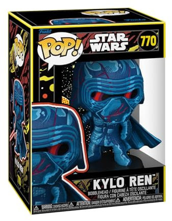 Funko Pop! Star Wars: SW EP7- Kylo Ren - (Retro) - Star Wars Episode 7 - Figurine en Vinyle à Collectionner - Idée de Cadeau - Produits Officiels - Jouets pour Les Enfants et Adultes - Movies Fans
