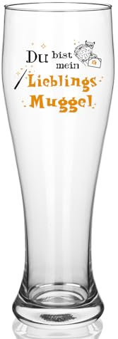 Joymaking Muggle Regalos: artículo para fans de vaso de cerveza, decoración de cristal, regalos de Harry para adultos, regalo para amigos 25 oz