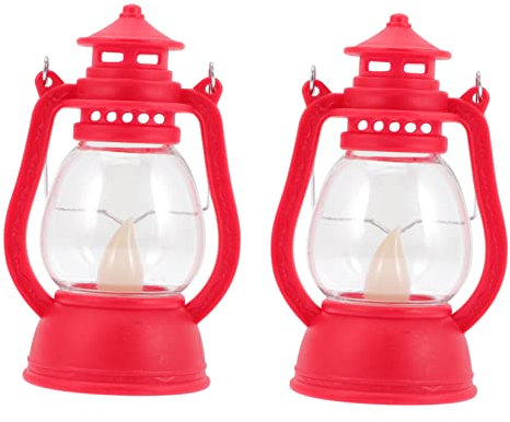 VANZACK 2pièces Lampe Tempête Vintage Lampe à Bougie Électronique Décorative Pour Camping Et Décoration Intérieure