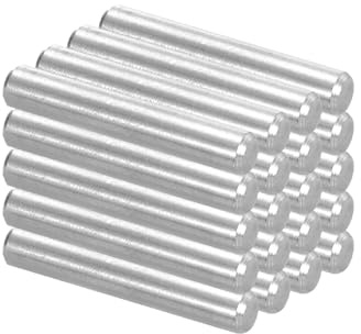 PATIKIL 20 Stück 304 Edelstahl Zylinderstift 5mm Durchmesser, 30mm Länge Dübelstifte Metall Regalstifte für Kleiderschrank Kommode Schrank Bücherregal Industrie Haushalt Möbel Regale