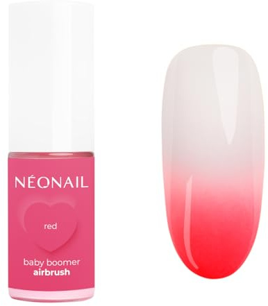 NÉONAIL Baby Boomer Airbrush 5g - Quick Ombre Spray - Nails - Powder - Ombre Spray Nägel - Babyboomer - Nail Powder - Spray - Ombre Spray Nails - Ombre - Red - Rot