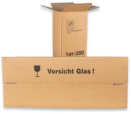 10x Versandkarton/Umkarton für 1er Flaschen Geschenkkartons, Weingeschenkkartons, Geschenkboxen, Holzkisten