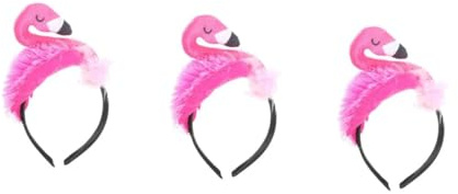 PACKOVE 3 Stck Flamingo Haarreif Haarschmuck Cosplay Party Erwachsene Geburtstagsdeko Fotorequisit