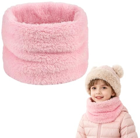 flintronic Cache Cou Enfants, Tour de Cou en Coton Enfant, Écharpe d'hiver pour Bébé Garçons et Filles, Chaud et Coupe-Vent, écharpes à Boucles, pour le Printemps, I'automne et I'hiver
