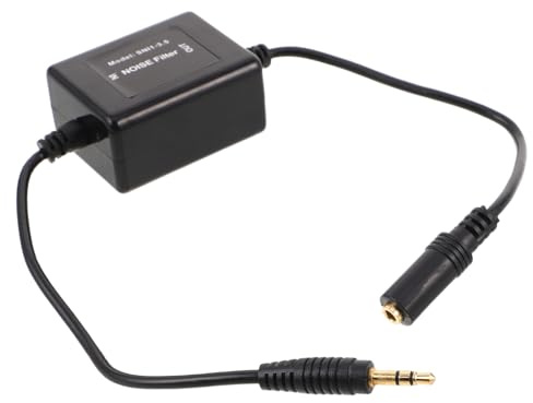 VERDANVERSE Filtro Rumore Audio Auto Aux Compatto Isolatore Loop Passivo per Eliminare Ronzii e Disturbi negli Altoparlanti Riduttore Disturbi Stereo per Viaggi Lunghi e Comfort
