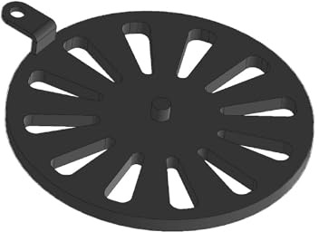 Kaminrost/Ascherost Rund Ø 195 x 10 mm passend für Heta ** Kaminöfen inkl. Modellübersicht - Ascherost Kamin aus massivem Stahl - Feuerrost feuerfest & hitzebeständig