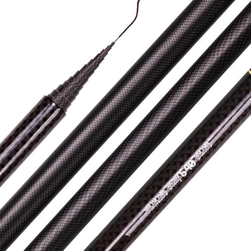 Caña de Pescar, Cañas de Pescar En Mar Caña de Pescar telescópica Stream Hand Pole Carpa 1,8/2,7/3,6/5,4/630CM Pesca portátil(5.4 m)
