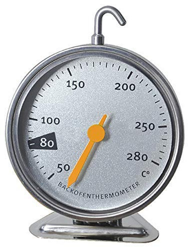 Itian Backofenthermometer, Ofenthermometer Edelstahl mit Großem Zifferblatt, Bratenthermometer Backofen Überwachung Thermometer Küchenbackzubehör für Kochen Küche Backen