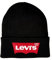 Levi's Herren Oversized Batwing Beanie Strickmütze, Schwarz (Noir Regular Black 59), Einheitsgröße