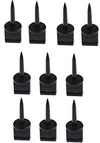 10 Zielscheibe Scheibennagel aus,schwarz