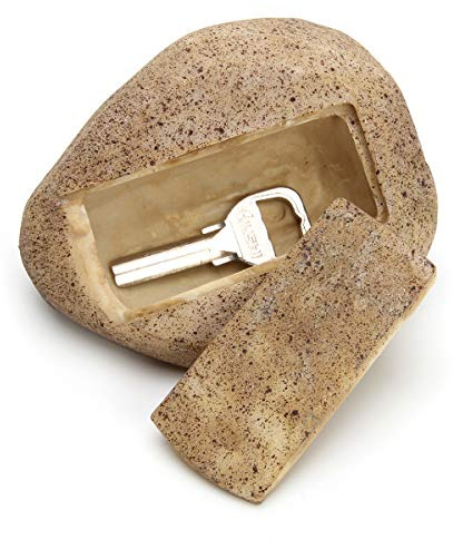 WIWAPLEX Faux Rock Key Hider, Garden Key Hider Outdoor, Hide A Key in Plain Sight in a Real Looking Rock/Stone - Safe for Outdoor Garden or Yard