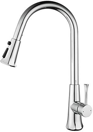 HomeLava 360° Drehbar Wasserhahn Küche Messing mit Brause Ausziehbar Spültischarmatur Armatur 100% Bleifrei und Nickelfrei Mischbatterie Einhebelmischer Spülenarmatur Spüle