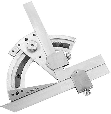 Rilevatore angolo goniometro, righello goniometro inclinato universale, misuratore angolare in acciaio 0-320 ° con braccio, per lavorazione del legno, costruzione, ecc