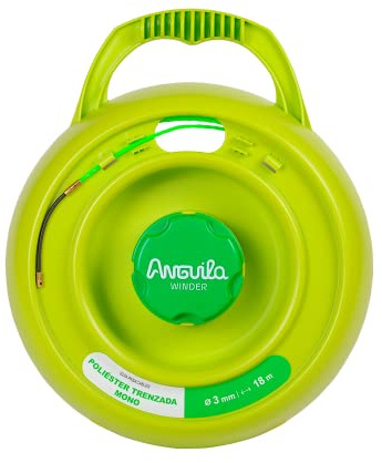 Anguila Max Winder Pasacables Tubos Estrechos Poliéster Verde ⌀3mm 18m