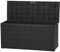 Spetebo Jardín Kissenbox para cojines en aspecto de madera – aprox. 120 x 58 x 48 cm – Caja de plástico con tapa 300 litros antracita/marrón – Jardín Baúl