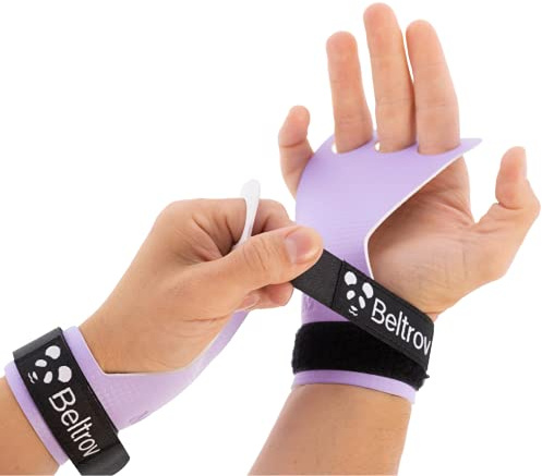 Beltrov - Maniques pour l’Entraînement en Parcours, Le Gym, Gymnastique, Halterophilie, Fitness, Barre de Traction - pour Hommes et Femmes - Poignées pour l’Haltérophilie (Lavande, S)