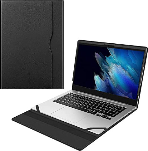 Fintie Schutzhülle für Samsung Galaxy Book Go NP545XLA / Lenovo IdeaPad S540 14 S540-14IWL S540-14API (nicht passend für 35,6 cm (14 Zoll) Galaxy Chromebook Go), Premium-PU-Leder, Schwarz