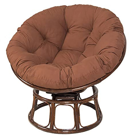 SRHWBF Ersatzpolster Papasan Kissen hängesessel Polster Outdoor Terrassenkissen Papasan extra großes bequemes Sitzkissen (NUR Kissen) (Ø50cm/19.6 in)