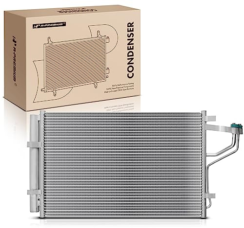 A-Premium Air Conditioning A/C Condenser Compatible with Hyundai Elantra 2011-2013 & Kia Forte Koup 2013-2013, Replace# 976063X000