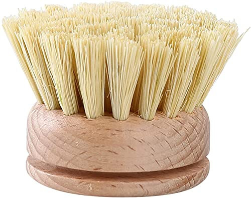 U-M Spazzole per piatti - spazzola per piatti rotonda per la pulizia di pentole e padelle - spazzola da cucina in legno Nettes Design