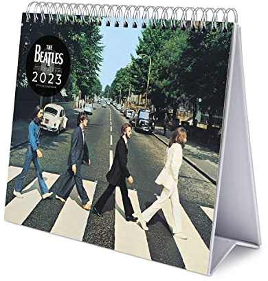 Grupo Erik Tischkalender 2023 - The Beatles Kalender 2023 Tischkalender - Tischkalender 2023 Quer Format - Tischkalender 2023 zum Aufstellen - FSC zertifiziert - Offizielle Lizenz