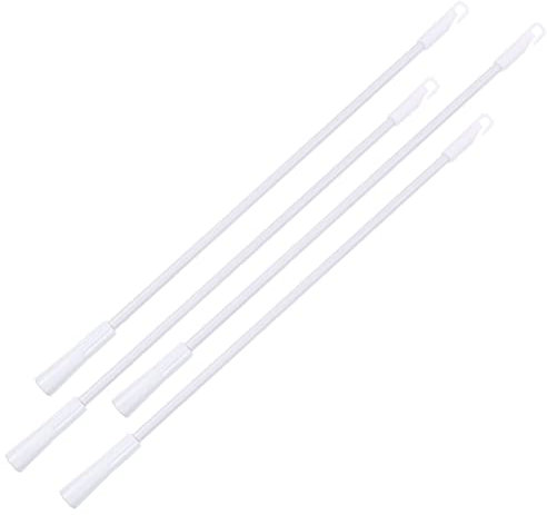 Garneck Set 4 Bacchette Per Tende Verticali Da 17 Pollici in Alluminio Leggere e Robuste Per Rinnovare Tende in
