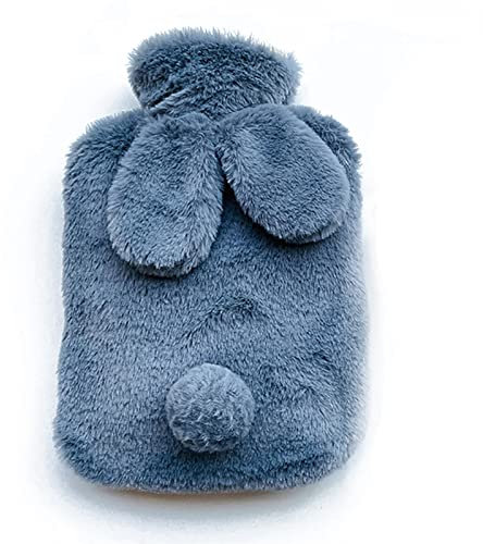 BSITSSS Bouillotte Peluche Bouillotte Douce, Bouillotte eau Chaude Bouillote avec Housse Polaire BouillotteRegles Douloureuses BouillotteEau Chaude pour Soulagement de la Douleur, Dos,Cou et Épaules