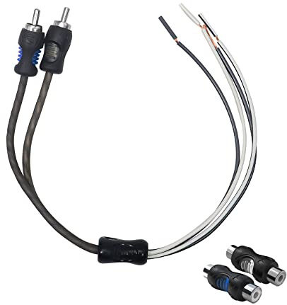 RECOIL RCA-S 3.5mm Klinke auf RCA Adapter (2er Pack) – Doppel-Adapterkabel mit Cinch-Buchse für Auto, Verstärker & HiFi-Anlagen