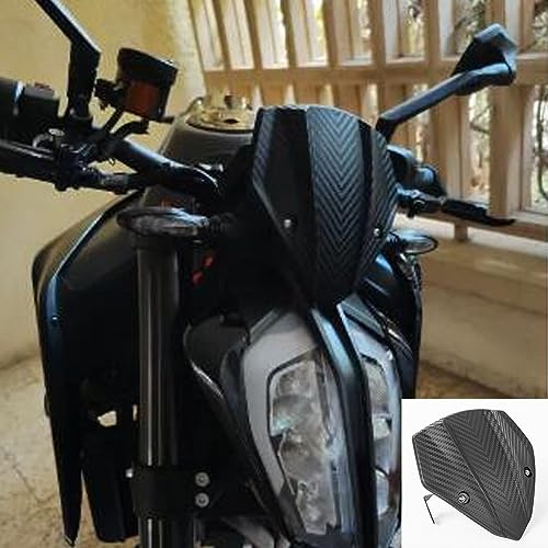 Motorrad Windschutzscheibe Windschutzscheibe Flyscreen Windabweiser Schirm Visier Kompatibel mit K.T.M Duke 790 Duke 890 Duke 790 890 Duke 790 890 2018 2019 2020 2021 2022 2023 Luftstromschutz