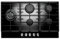 Teknix Signature Collection SCGH751B 75cm Gas Hob with 3.8Kw Wok Burner - Black Glass