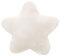NYGGTYK 1 cuscino a forma di stella, morbido cuscino decorativo, adatto per auto, soggiorno, divano e camera da letto (bianco)