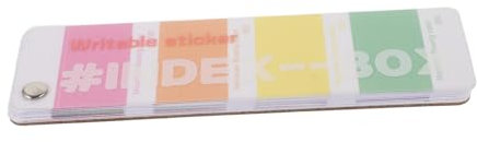 PLAFOPE Bunte Haftnotizen Für Bücher Selbstklebende Index-tabs Wiederverwendbare Markierungsstreifen Für Notizen Ordner Und Dokumente Praktische Lesehilfe Für Schule Und Büro Teiliges