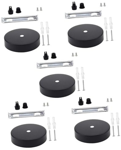 OSALADI 5sätze Deckenbaldachin Licht Kit Runde Montageplatte Für Hängeleuchten Installieren Für Individuelle Lichtlösungen