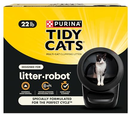 Purina Tidy Cats Cat Litter for Litter-Robot Clumping Cat Litter Odor Control Formula
