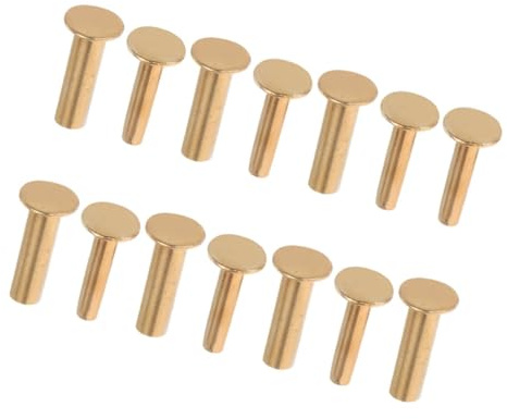 MAGICLULU 7pares Remaches Cobre Para Mango De Cuchillo Cocina De Tornillos y Pernos Para Reparación y Fijación De Mangos Kit Diy Con Remaches Para Tiradores Cuchillos Accesorios Versátiles