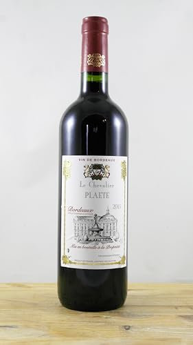 Chevalier Plaete Bouteille de Vin Millésime 2015