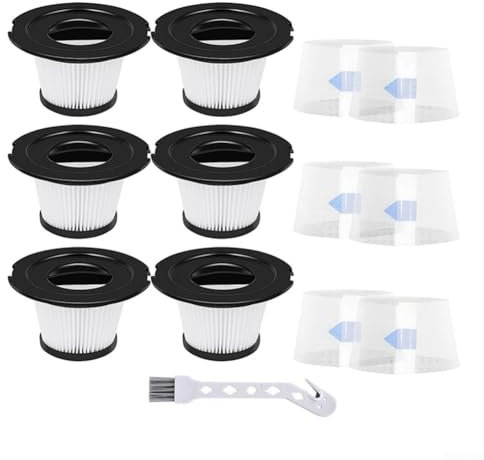 Staubsaugerfilter Set für Orfere V20, K17, A18 6 Filter und Reinigungsbürste für eine effiziente Reinigung