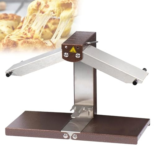 VzxCrue Appareil à Raclette Traditionnel à Chauffage Rapide, Chauffe-Fromage Inclinable Et RéGlable, 900 W, Chauffage Rapide pour Restaurant Et Cuisine