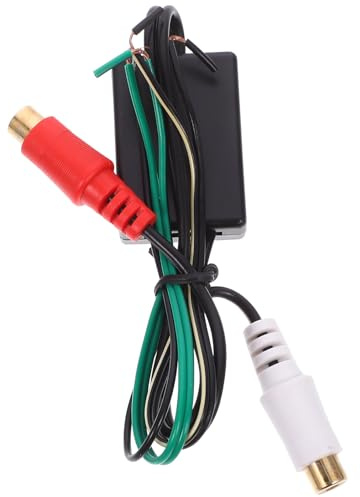FUNNETOYU Convertidor RCA para Altavoz Doble Conector Hembra, Cable Resistente para Uso En Subwoofers y Sistemas De Audio En Vehículos y Hogares