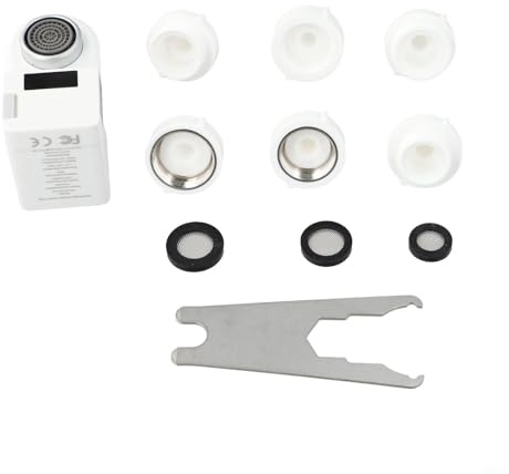 Smart Faucet Sensor for Infrared Induction Water Saver, IPX6 Waterproof, 0.25s Fast Response, Dual Sensing Zones, White