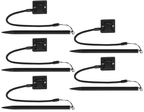 KONTONTY 5pezzi Penne Stilo Touchscreen con Supporto Molla Adatte per Macchine Pos Apparecchiature Industriali Scrivere e Prendere Appunti Stilo per Schizzi e Disegno su Schermo Resistivo