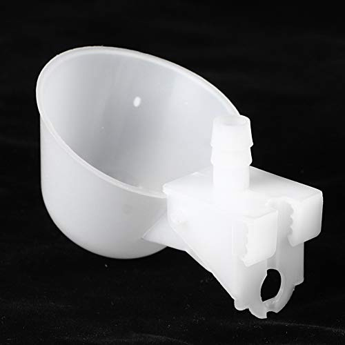 Riuulity 12 Pièces Gobelets à Oiseaux en Plastique avec Système de Remplissage d'eau Automatique pour Différents Oiseaux, Abreuvoir à Suspendu à Installation Facile pour Boire en Cage à