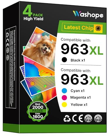 963XL Ink Cartridges Multipack Compatible for HP 963 Ink Cartridges