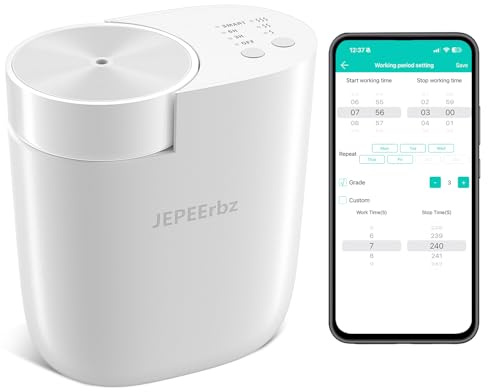 Plug in Waterless Diffuser, Home Scent Essential Oil Diffuser, Aromatherapy Fragrant Air Smart Bluetooth App Control, Up to 500 Sq.ft Coverage, White
