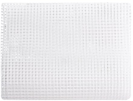 PH PandaHall - Lienzo de ganchillo en blanco para alfombras, 100 x 75 cm, malla de poliéster blanca para tapicería, tela de rejilla de 5 x 5 mm para bordado de alfombras, fabricación de posavasos y