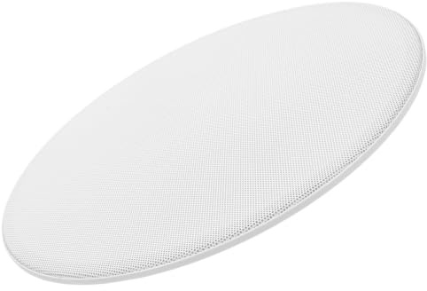 AKOOSY 6.5 Inch White Ceiling Speaker Grill Cover Flush Mount Installation and Optimal Sound Dispersion, Decorative Iron Speaker Grille for Renovation and New Installations
