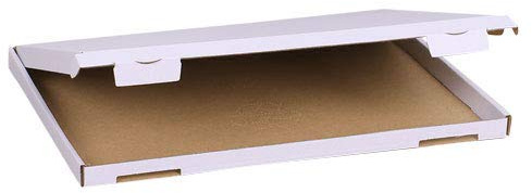 MyPack 25x Großbriefkartons Versandkartons Faltschachtel Faltkarton Maxibrief Karton 350 x 250 x 20 mm, Weiß, GB-2