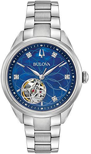 Bulova DamenArmbanduhr Analog Automatik Edelstahl 96P191