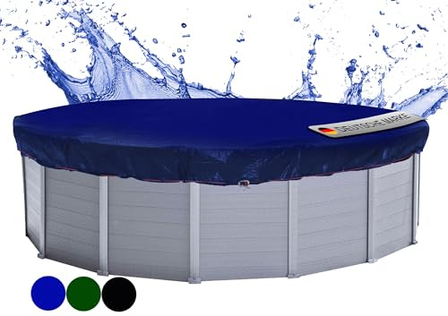 QUICK STAR Cubierta de Piscina de Invierno Redonda 200g / m² para Piscina 420-460 cm Dimensiones de Lona ø 520 cm Azul
