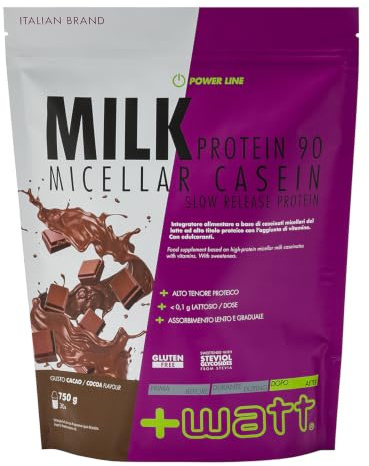 Milk Protein 90 - Proteina a Lento Assorbimento- Formato: Doypack 750 g - Gusto: Cacao